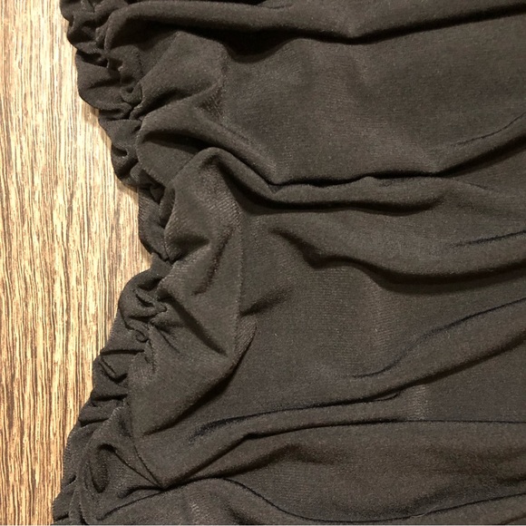 🖤HOST Pick🖤Lulu’s Total Appeal Ruched One Shoulder Bodycon Mesh Midi Dress - Picture 6 of 15